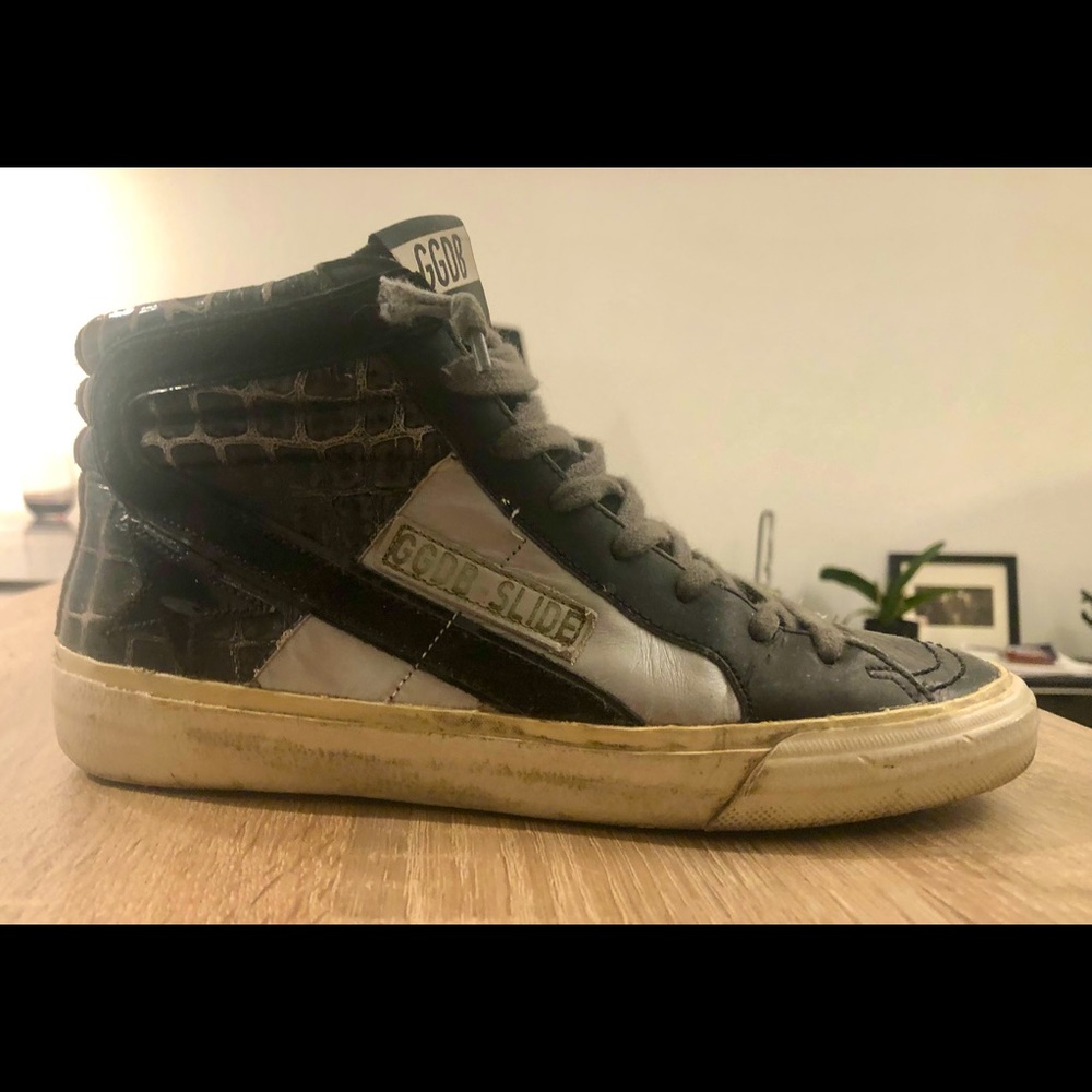 Golden Goose leather hightop sneakers - as new condition